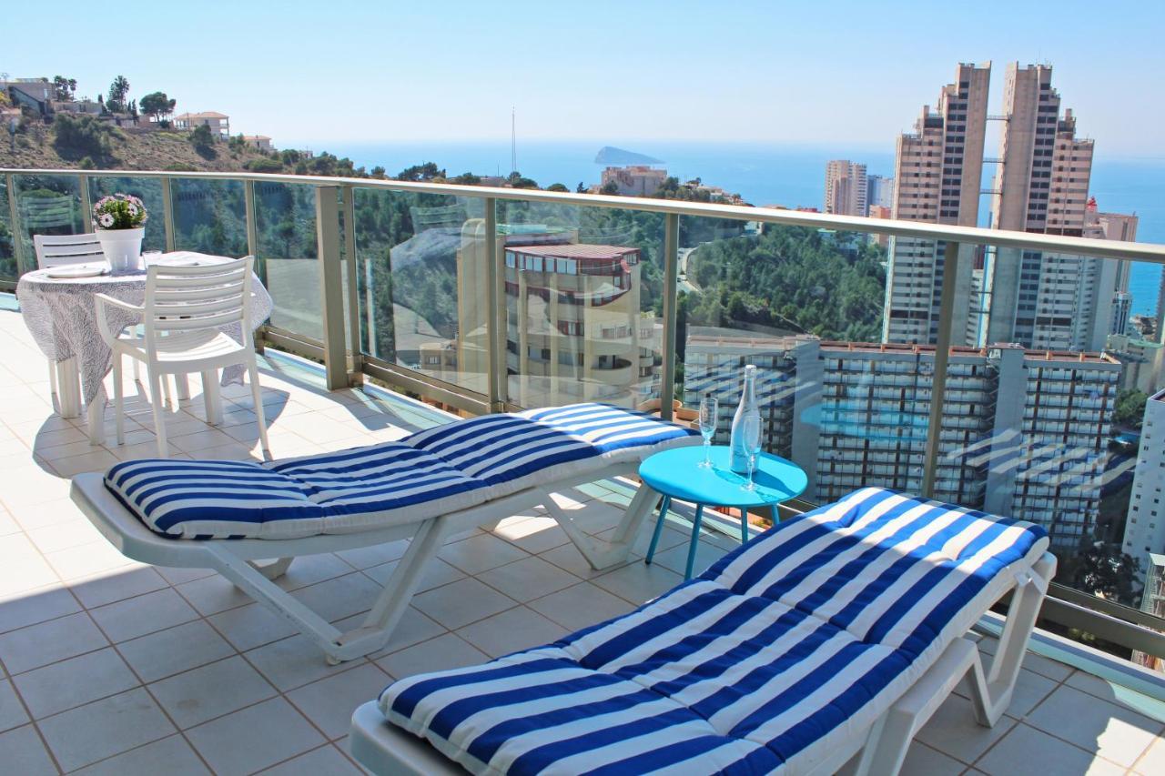 Skyline 20 Apartamento De Lujo Con Terraza Privada Y Vistas Al Mar Μπένιντορμ Εξωτερικό φωτογραφία
