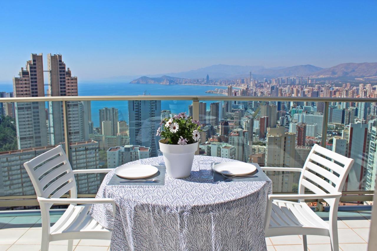 Skyline 20 Apartamento De Lujo Con Terraza Privada Y Vistas Al Mar Μπένιντορμ Εξωτερικό φωτογραφία